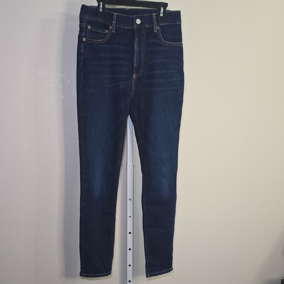 Boyish The Mikey High Rise ‎ Wide Leg Jeans Dark Denim Ladies Sz 27 - Picture 1 of 5
